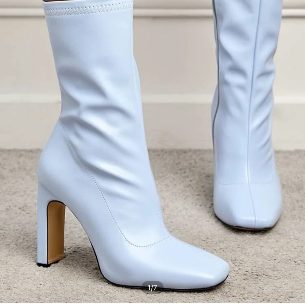 Blue Ankle Boots